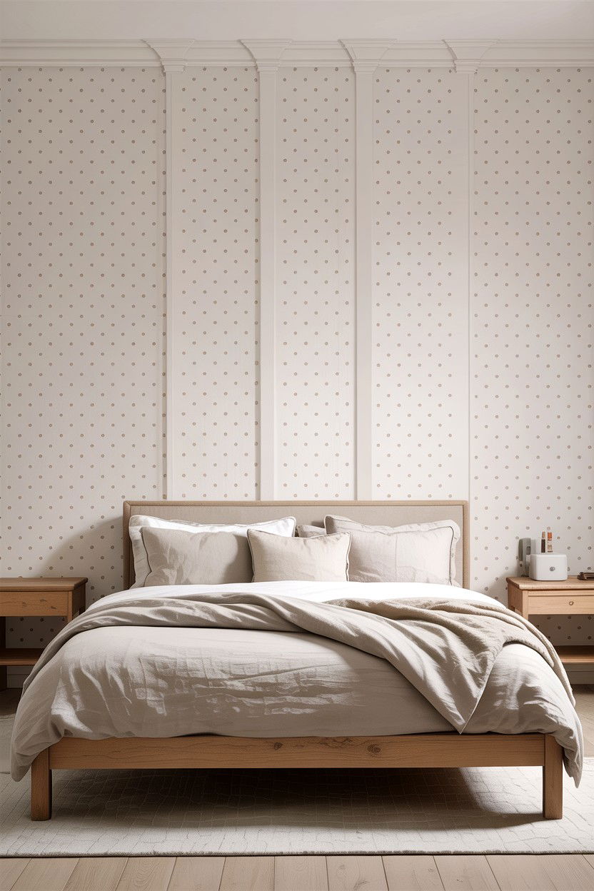 Minimalist Tiny Polka Dot Pattern - 30 bedroom polka dot walls