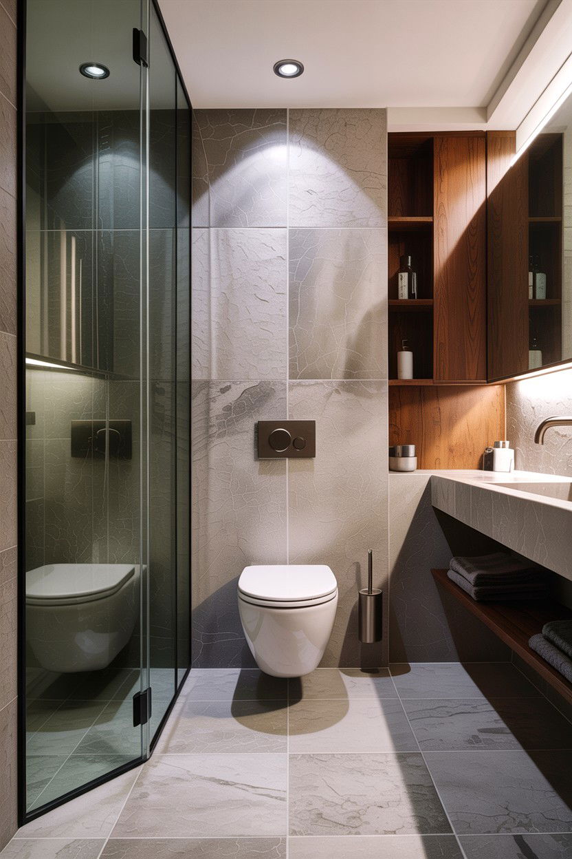 Minimalist Wet Room Layout - 30 bathroom balance ideas