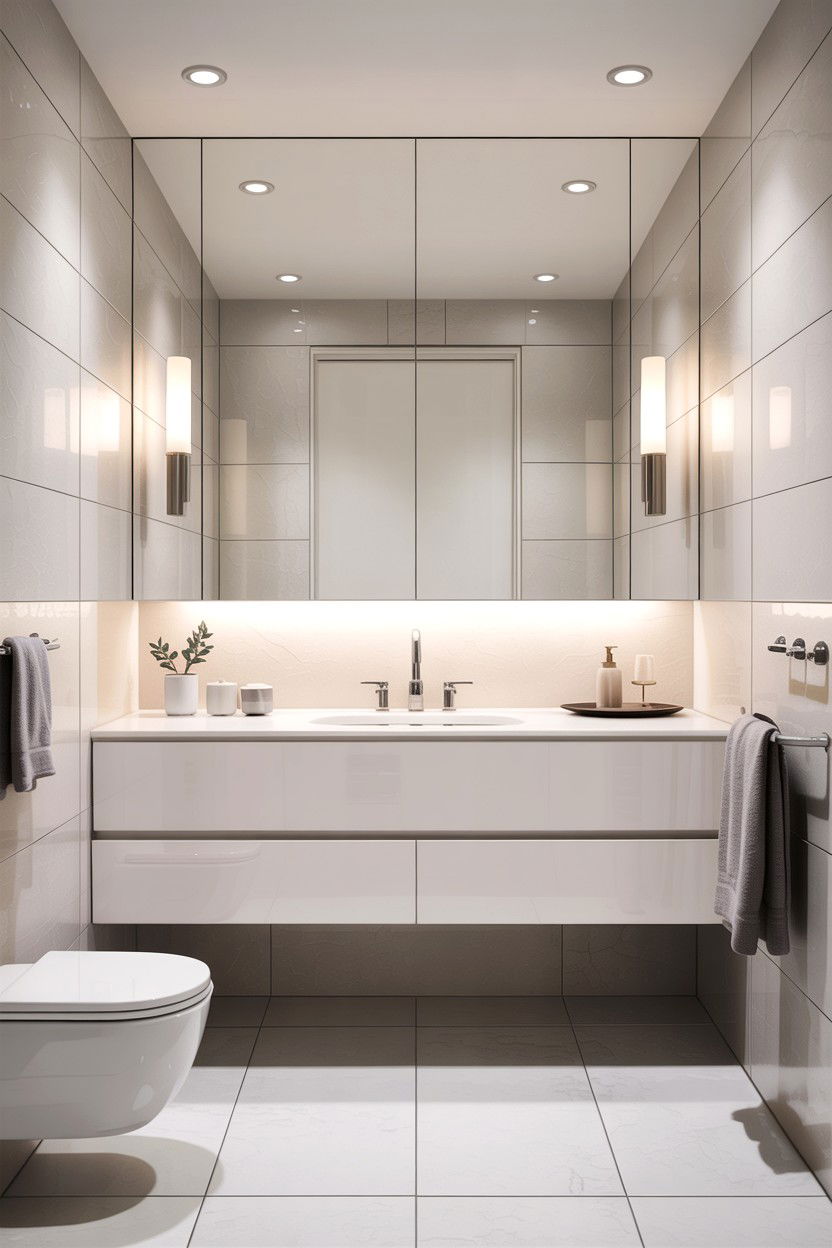 Minimalist White Bathroom - 30 interior designer bathroom ideas