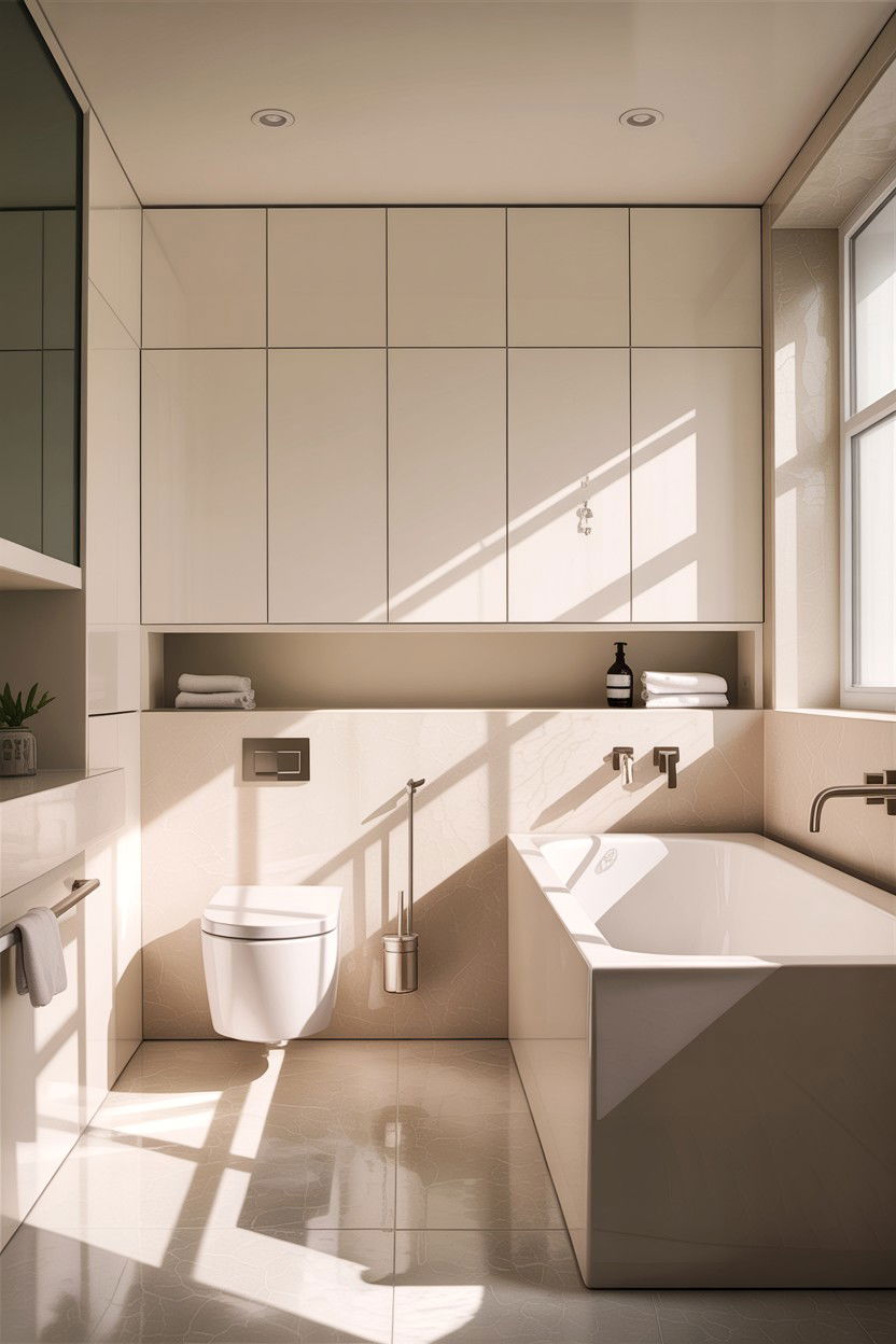 Minimalist White Bathroom - 30 all white bathroom ideas