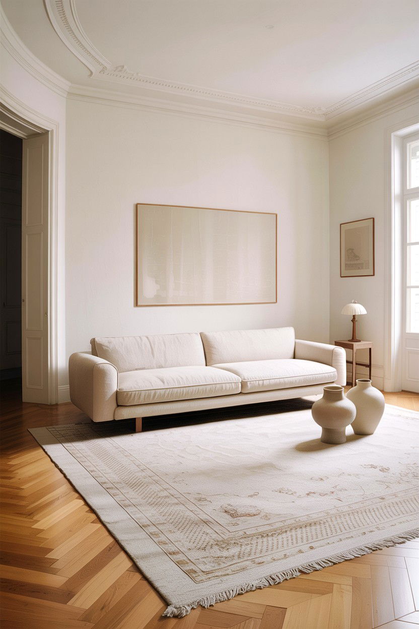 Minimalist White Living Room - 30 scandinavian white living room ideas