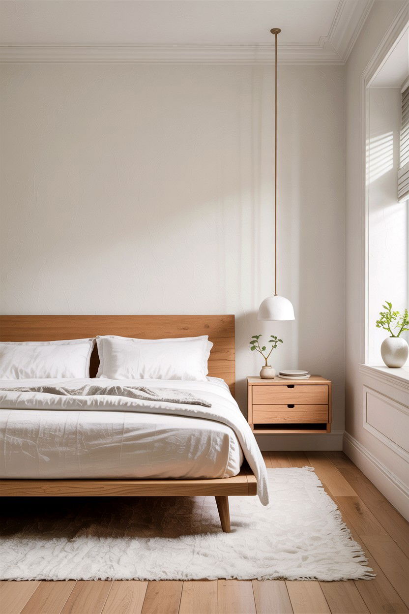 Minimalist White Oak Bedroom - 30 bedroom oak furniture ideas