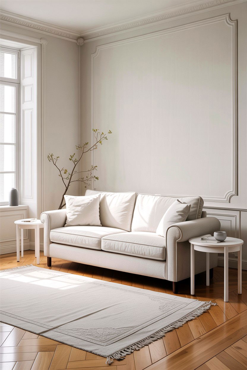 Minimalist White Sofa Set - 30 affordable living room sets