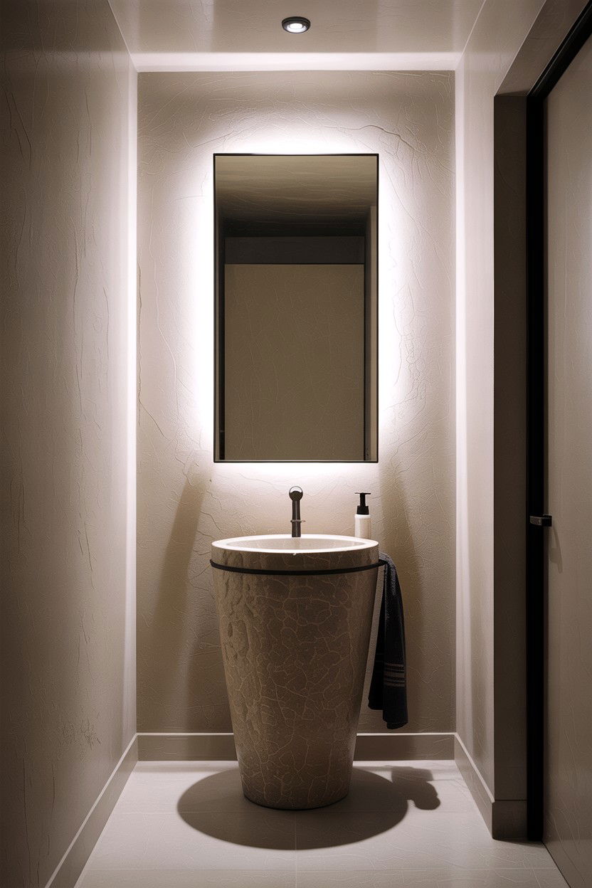 Minimalist bathroom mirror - 30 backlit bathroom mirror ideas