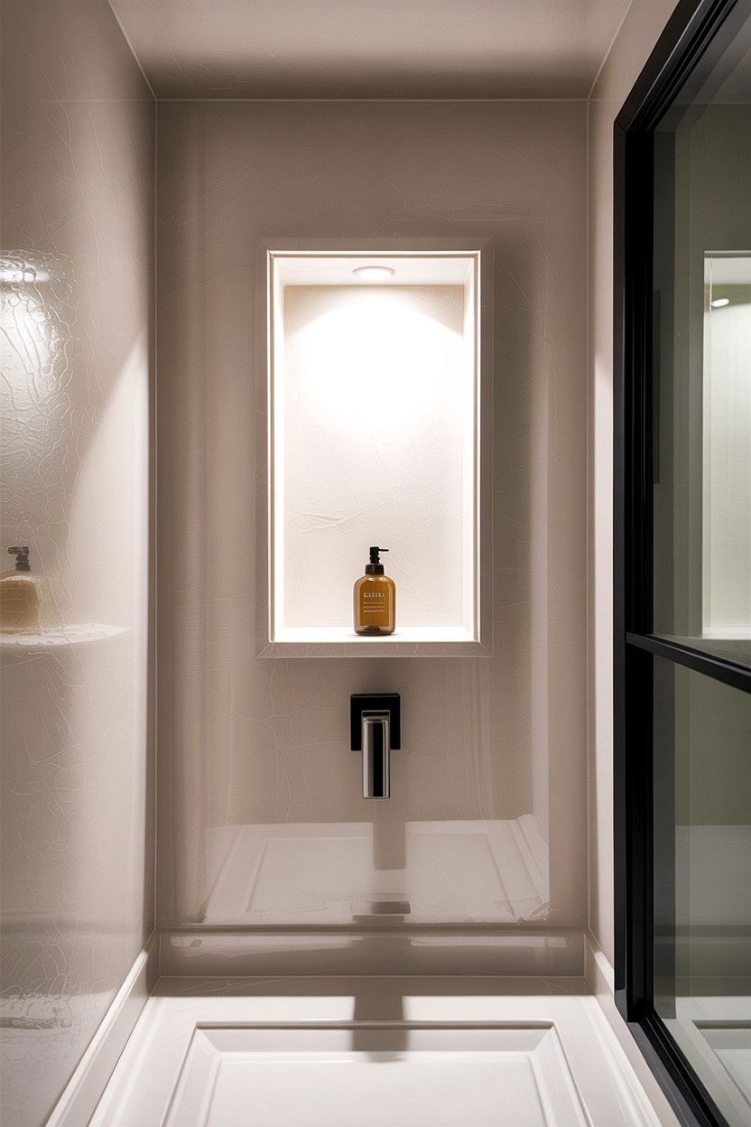 Minimalist bathroom niche - 30 bathroom alcove ideas