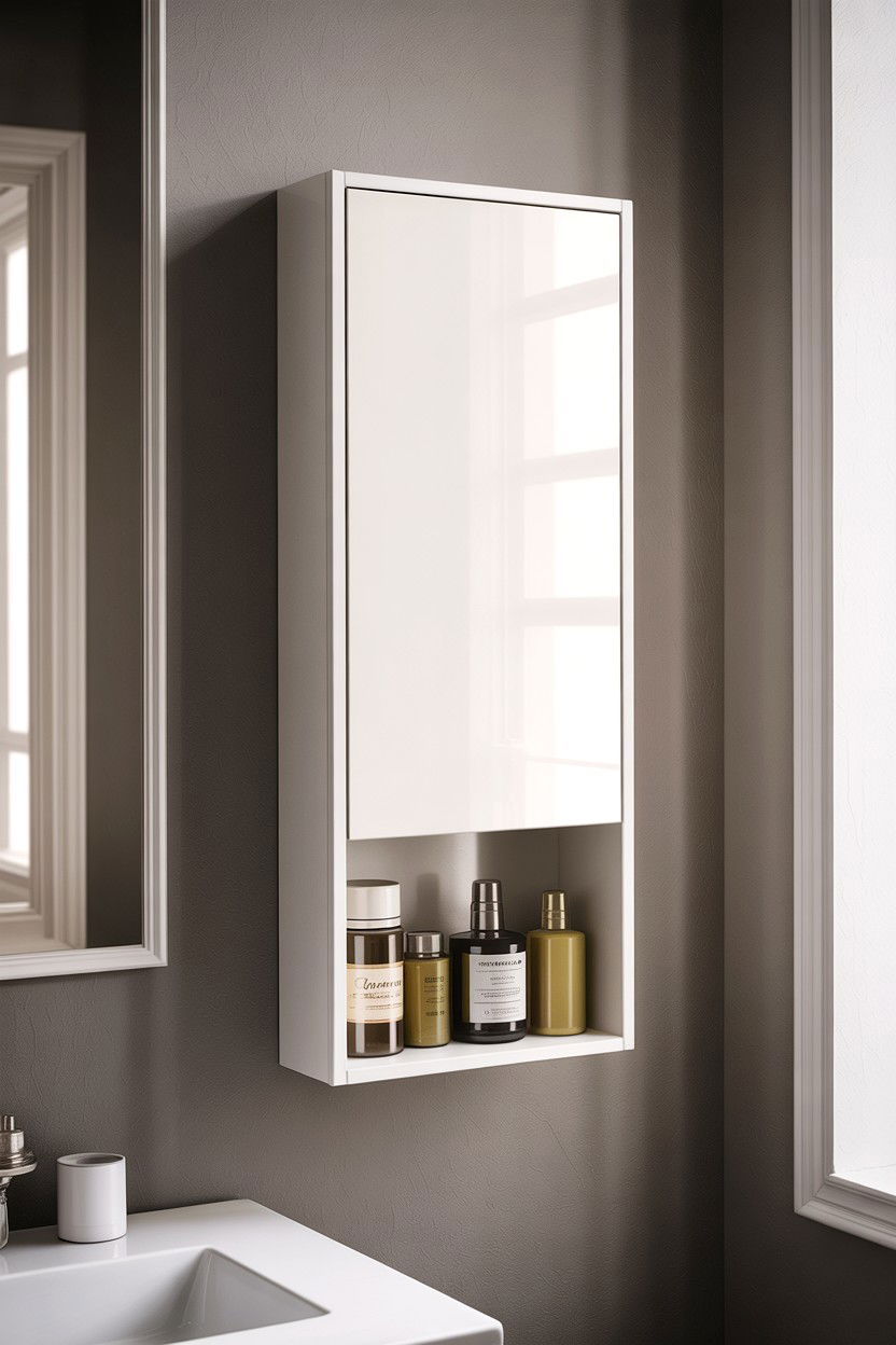 Minimalist bathroom storage - 30 bathroom closet ideas