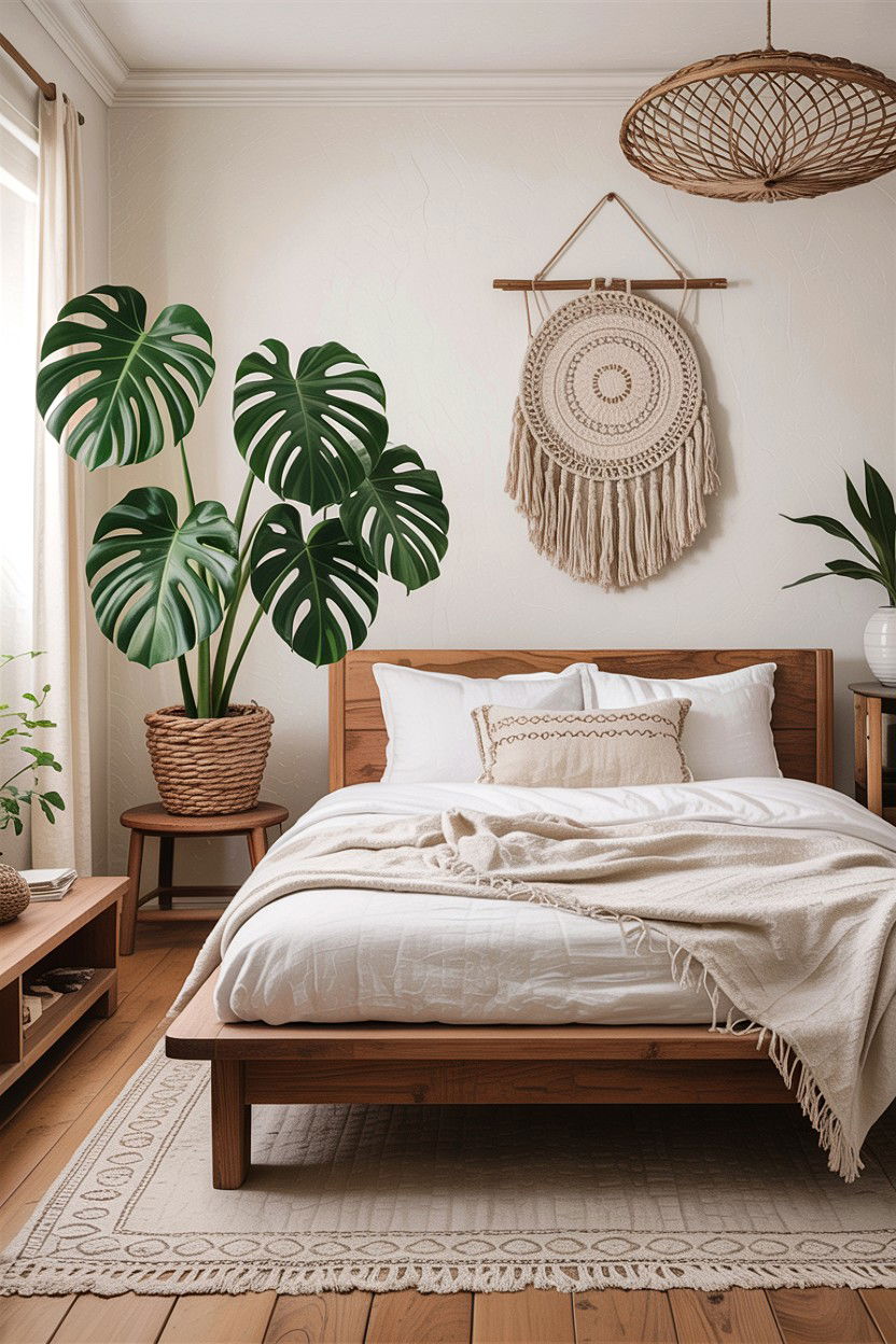 Minimalist bohemian bedroom - 30 bohemian bedroom ideas