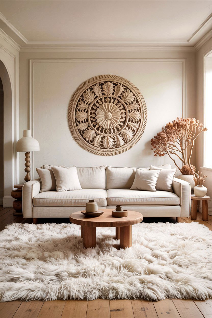Minimalist boho living room - 30 bohemian living room ideas