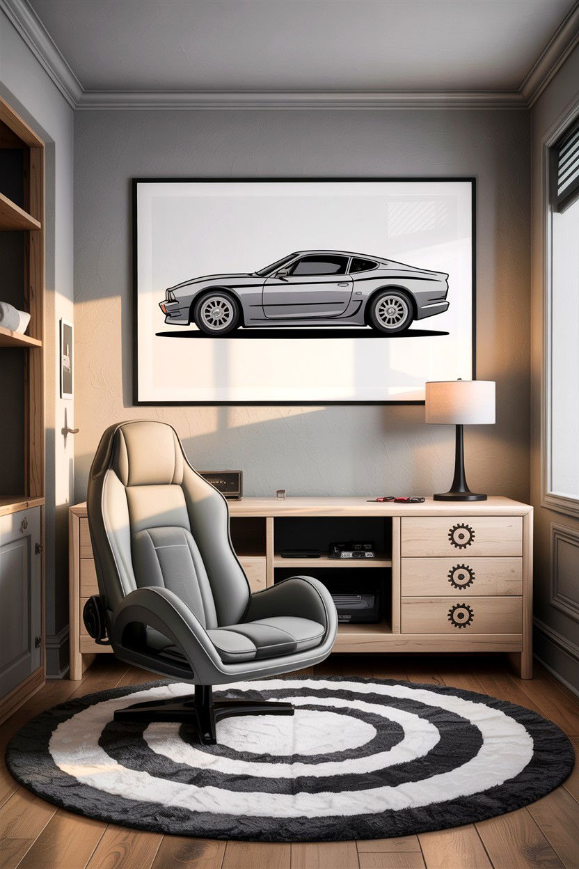 Minimalist car bedroom - 30 car themed bedroom ideas