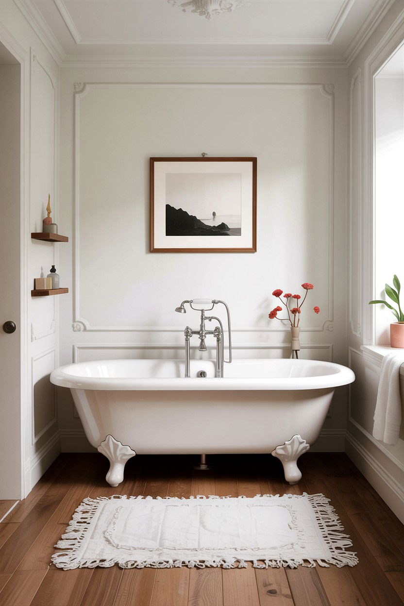 Minimalist clawfoot tub - 30 clawfoot tub ideas