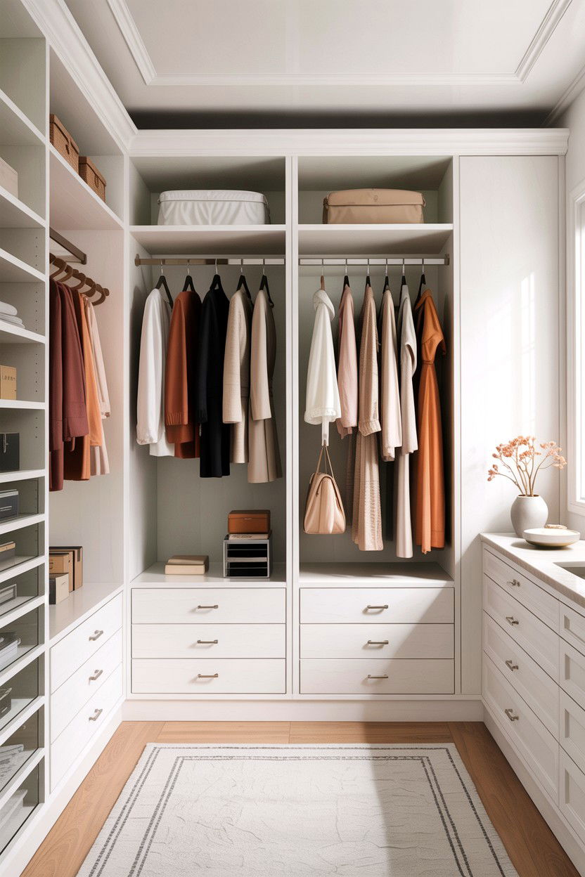 Minimalist closet - 30 bedroom closet systems