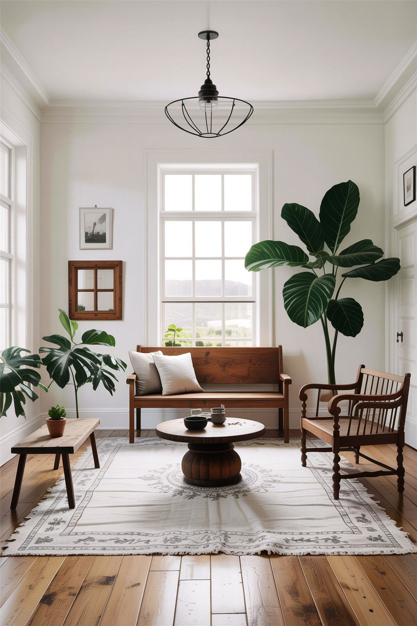 Minimalist farmhouse living room - 30 farmhouse living room ideas