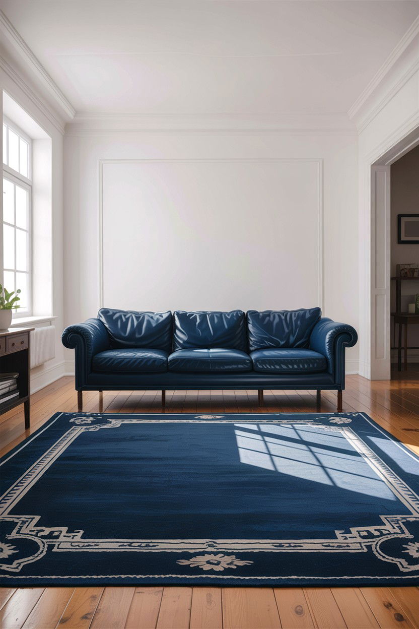 Minimalist indigo style - 30 indigo living room ideas