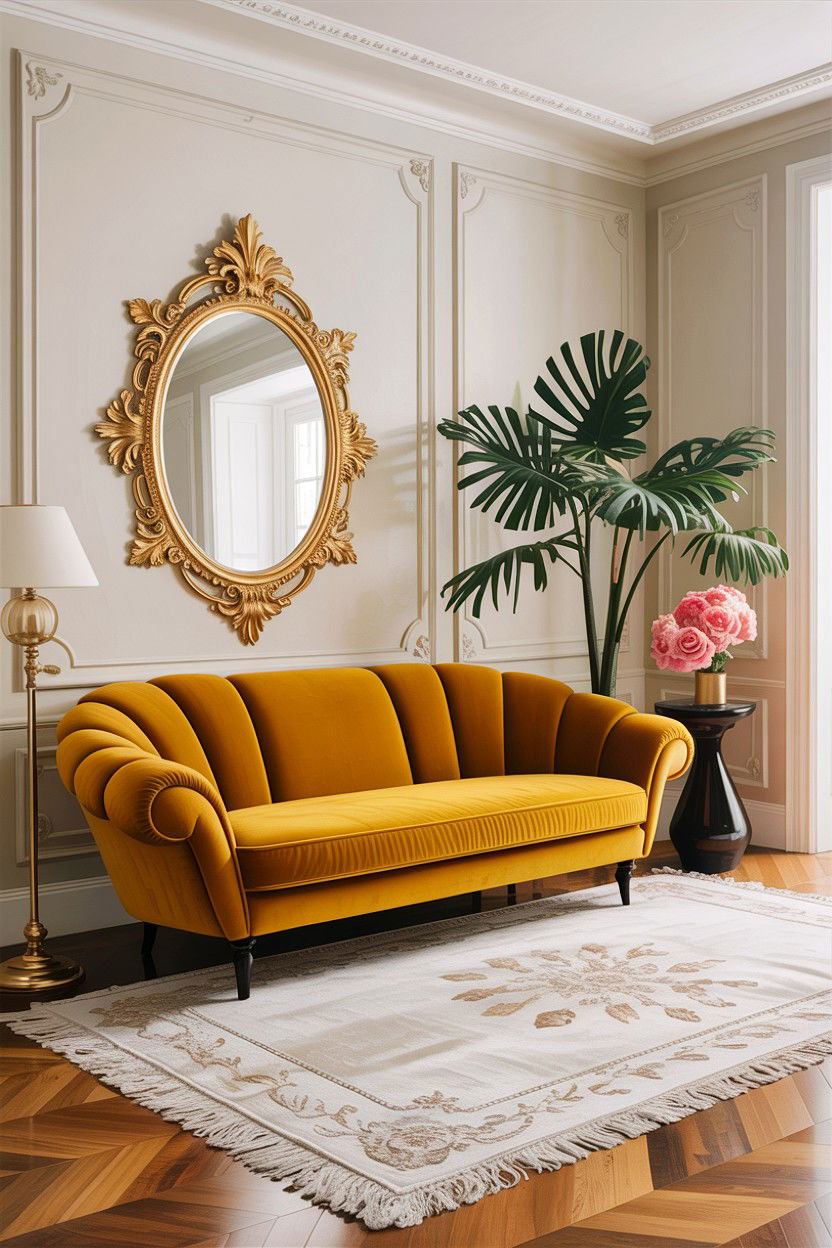 Minimalist living room - 30 Hollywood regency living room ideas