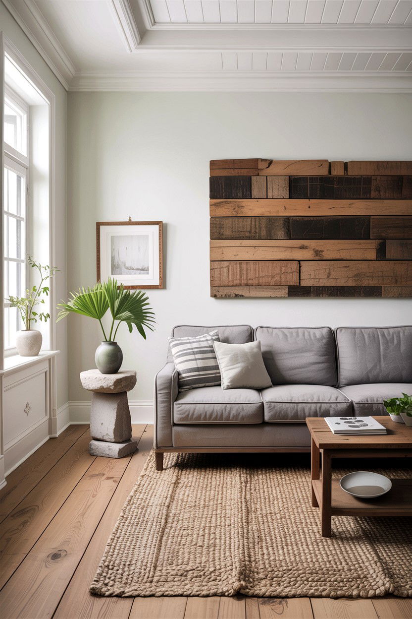 Minimalist rustic gray living room - 30 rustic gray living room ideas