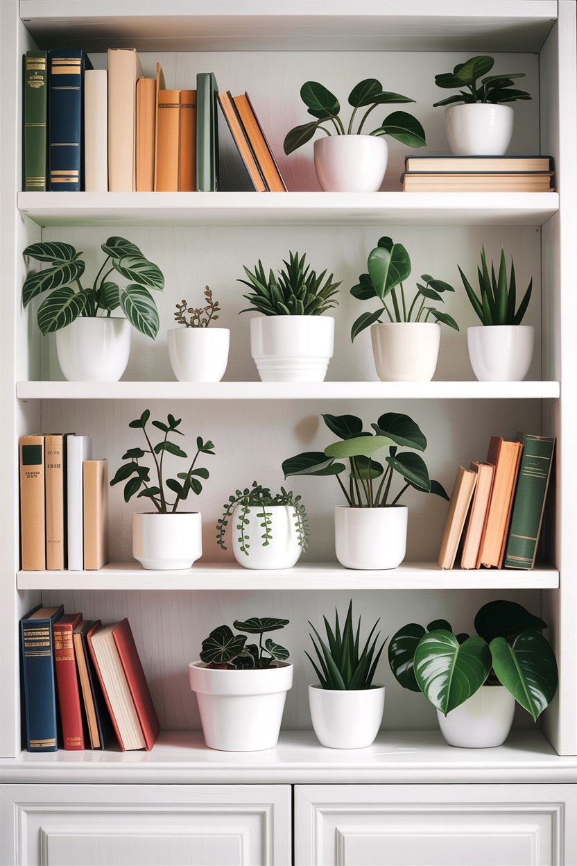 Minimalist white pots - 30 bedroom planters
