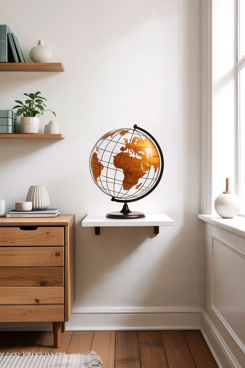 Minimalist wire globe - 30 living room globes