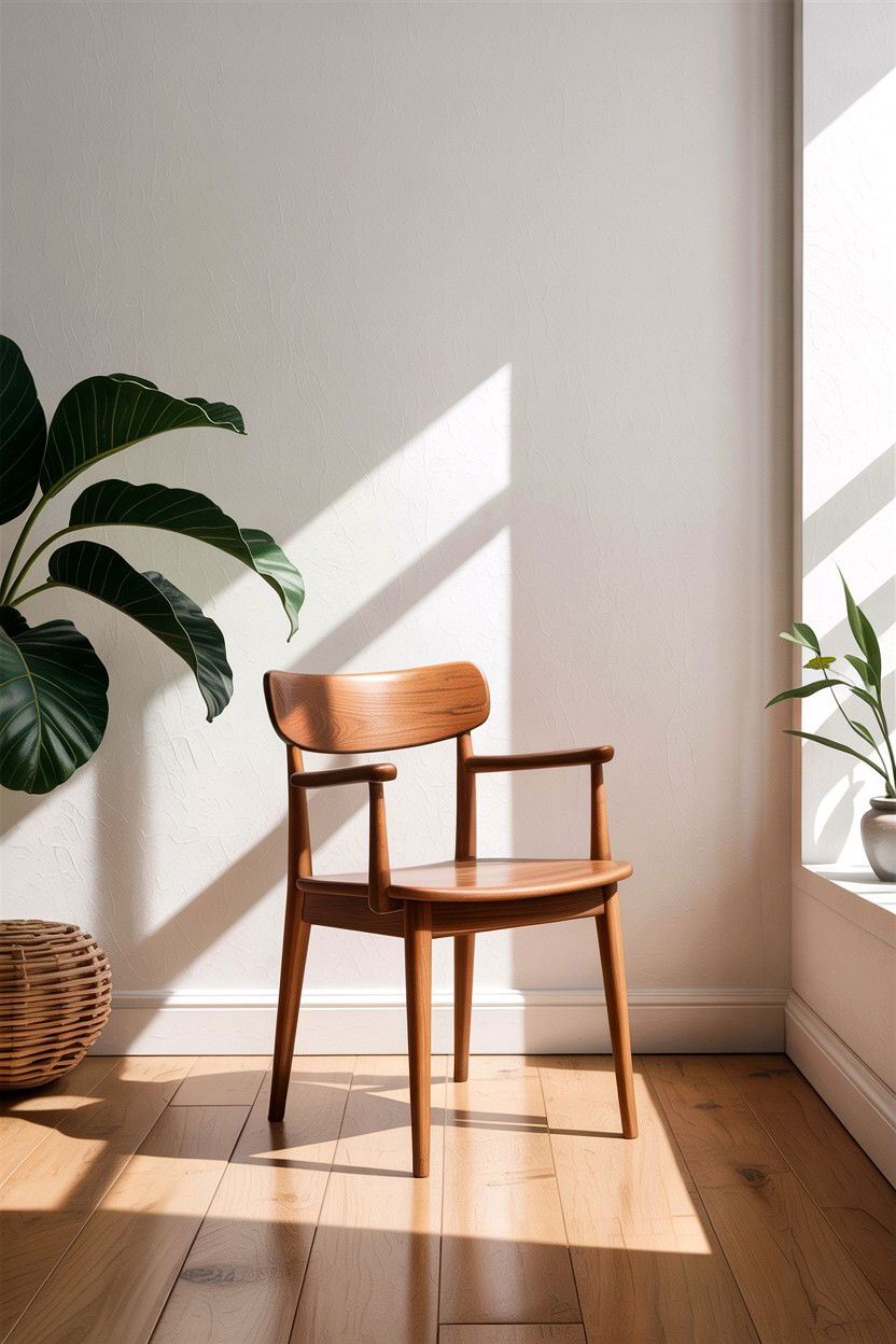 Minimalist wood chair - 30 living room accent chairs