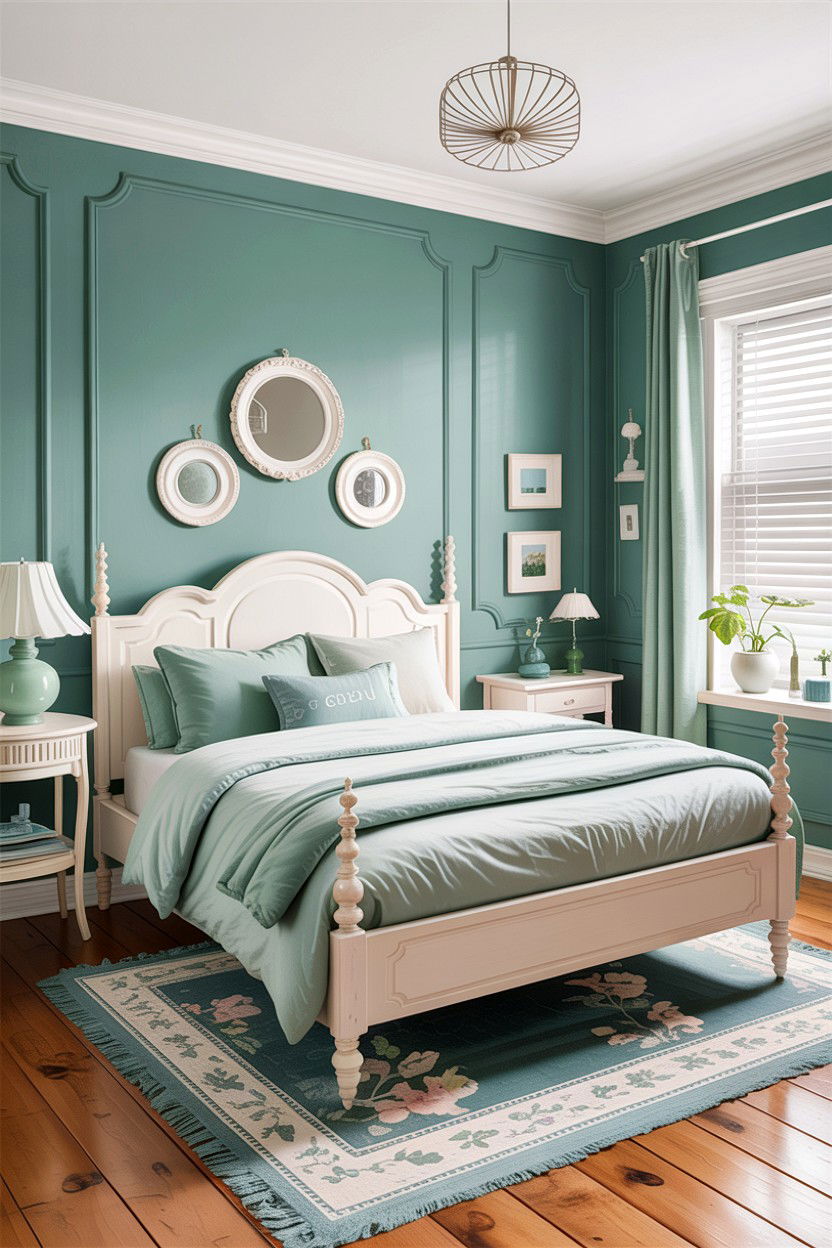 Mint green bedroom - 30 bedroom paint colors