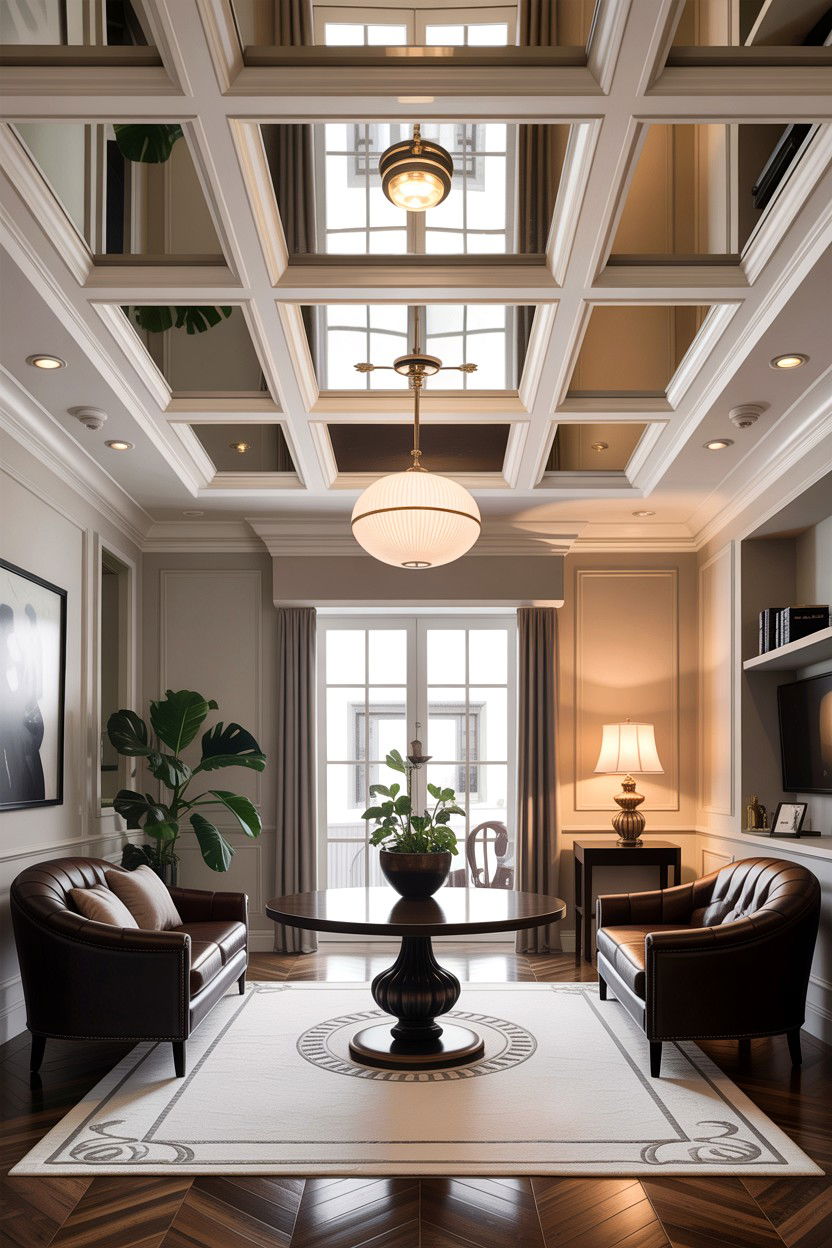 Mirror ceiling finish - 30 bedroom false ceiling designs