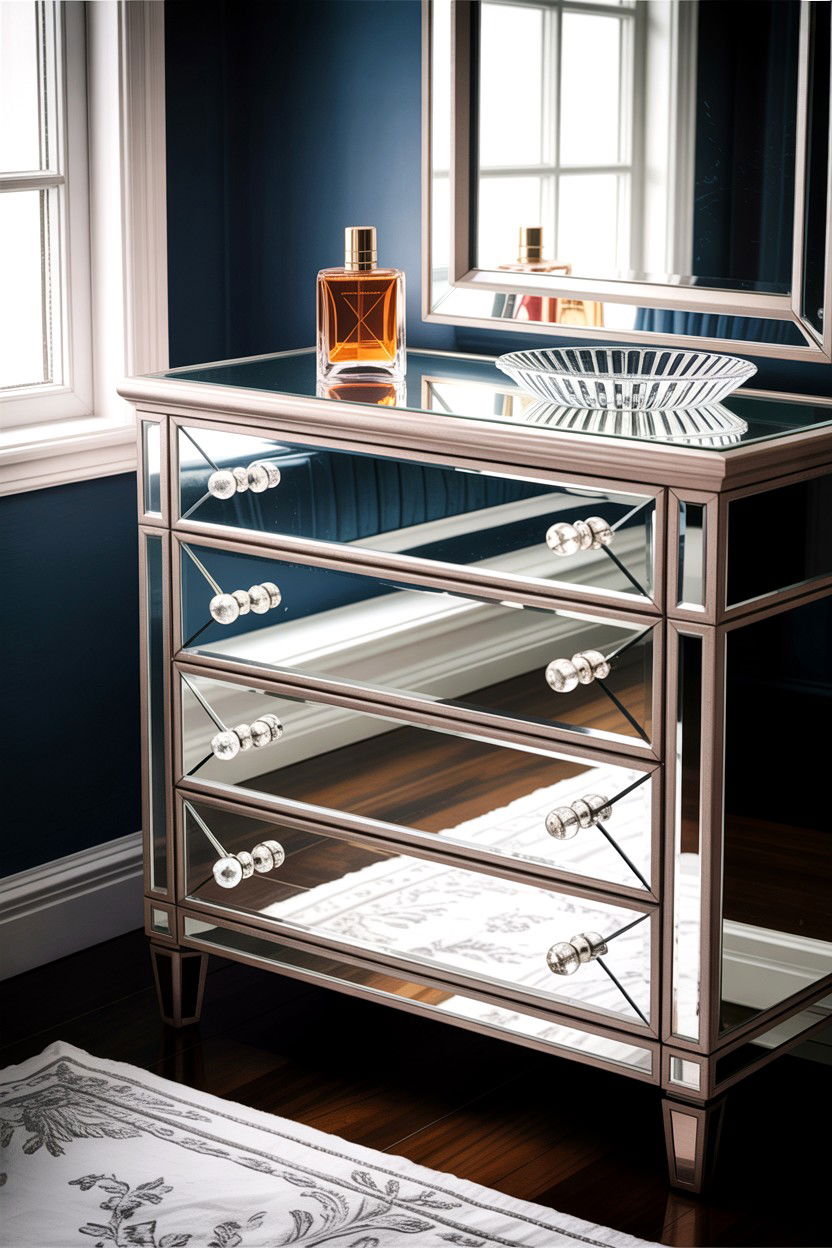 Mirrored Dresser - 30 bedroom dressers