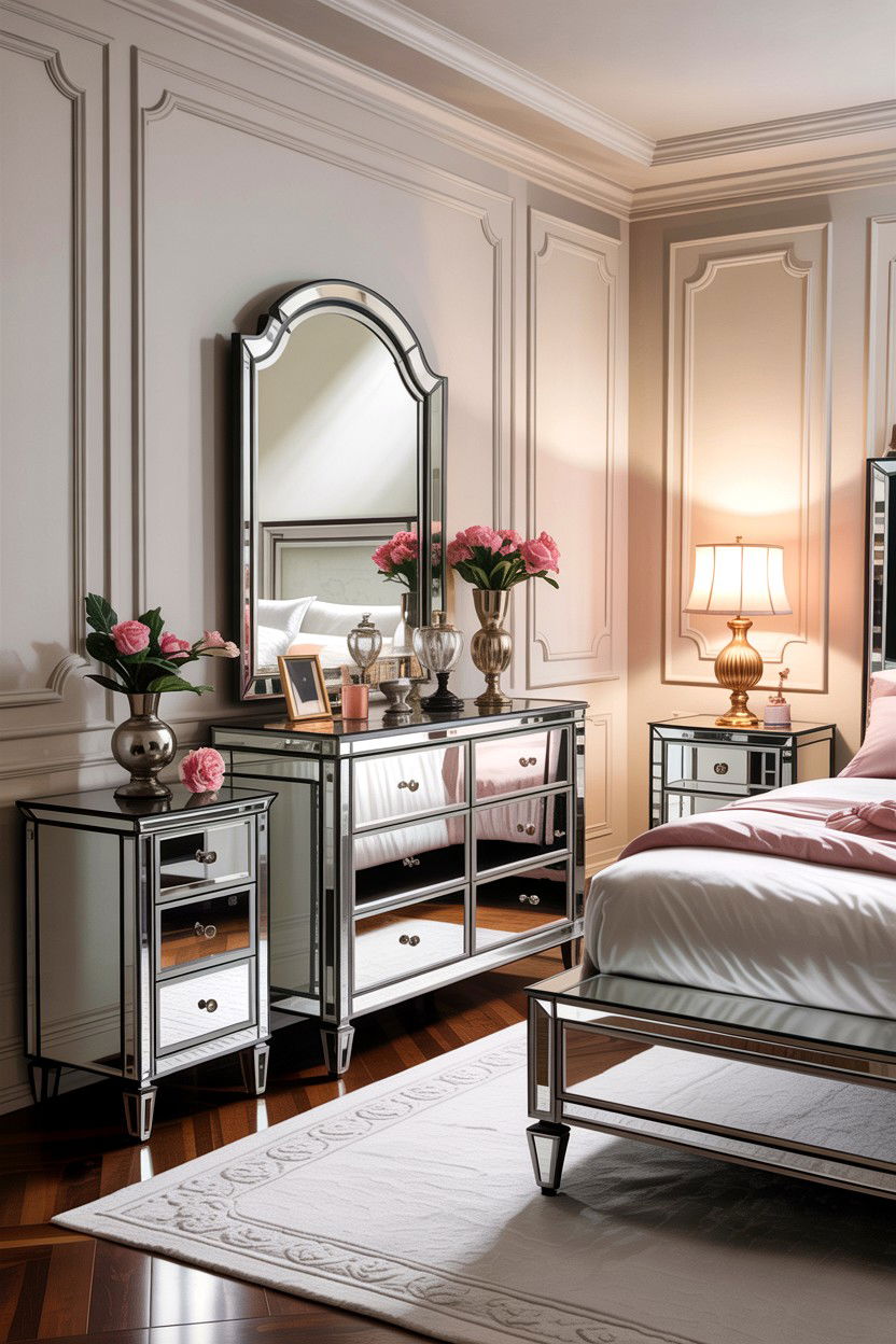 Mirrored Furniture Bedroom - 30 bedroom furniture ideas