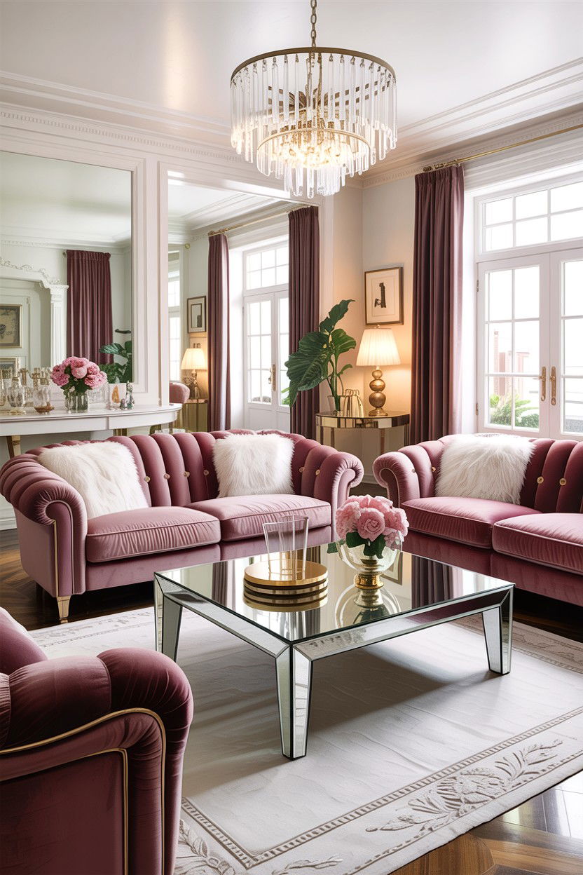 Mirrored Glass Coffee Table - 30 living room glass coffee tables