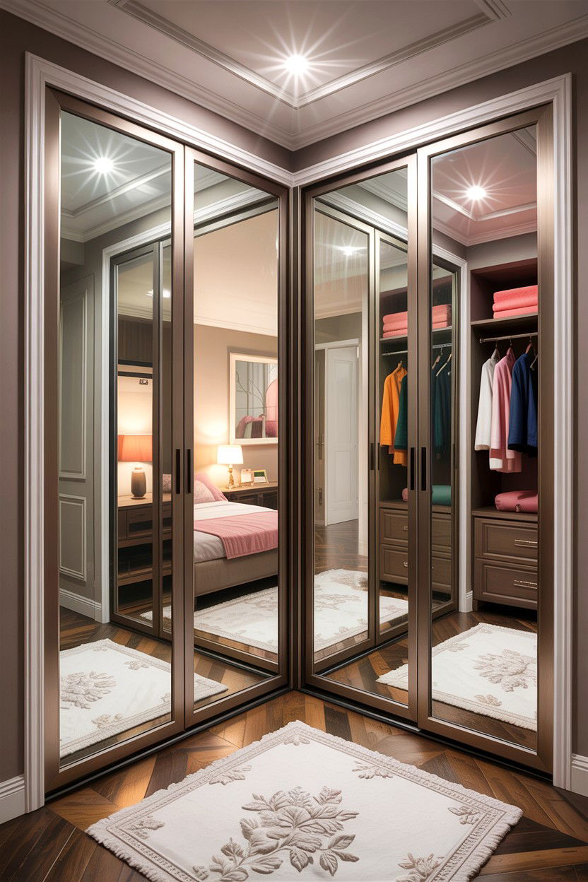 Mirrored Glass Door Bedroom - 30 bedroom glass doors