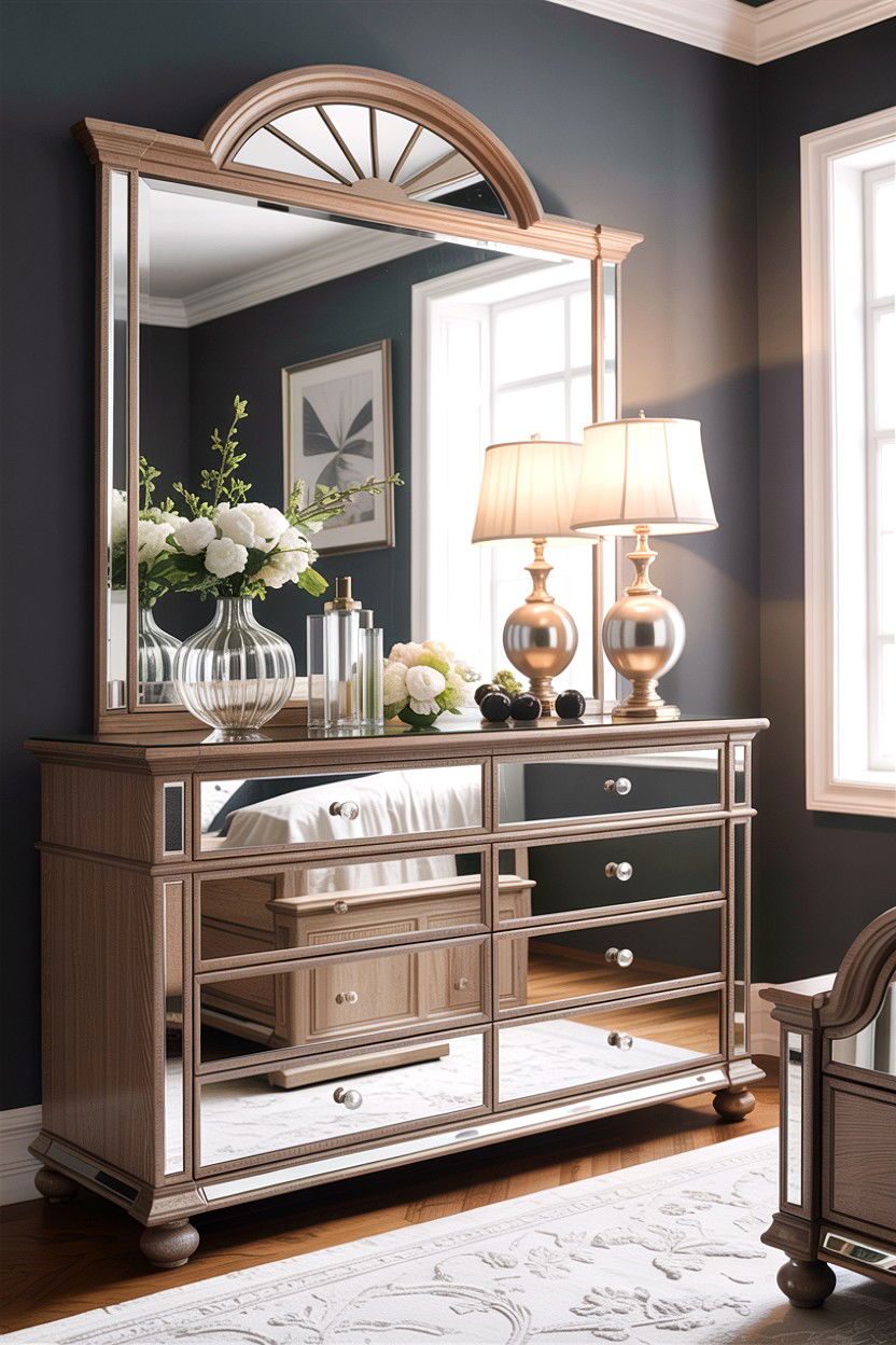 Mirrored Oak Bedroom Set - 30 bedroom oak furniture ideas