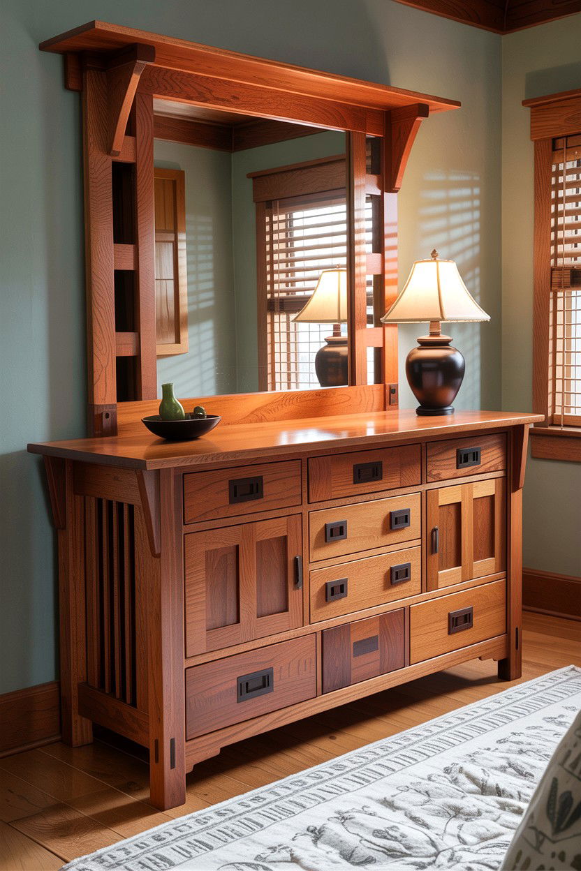 Mission Style Dresser - 30 bedroom vintage dressers