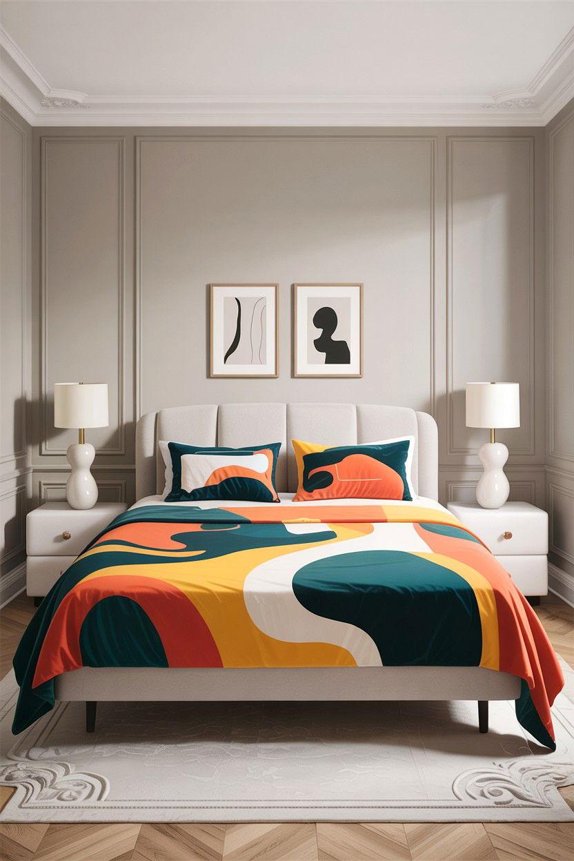 Modern Abstract Bedspread - 30 bedroom bedspreads