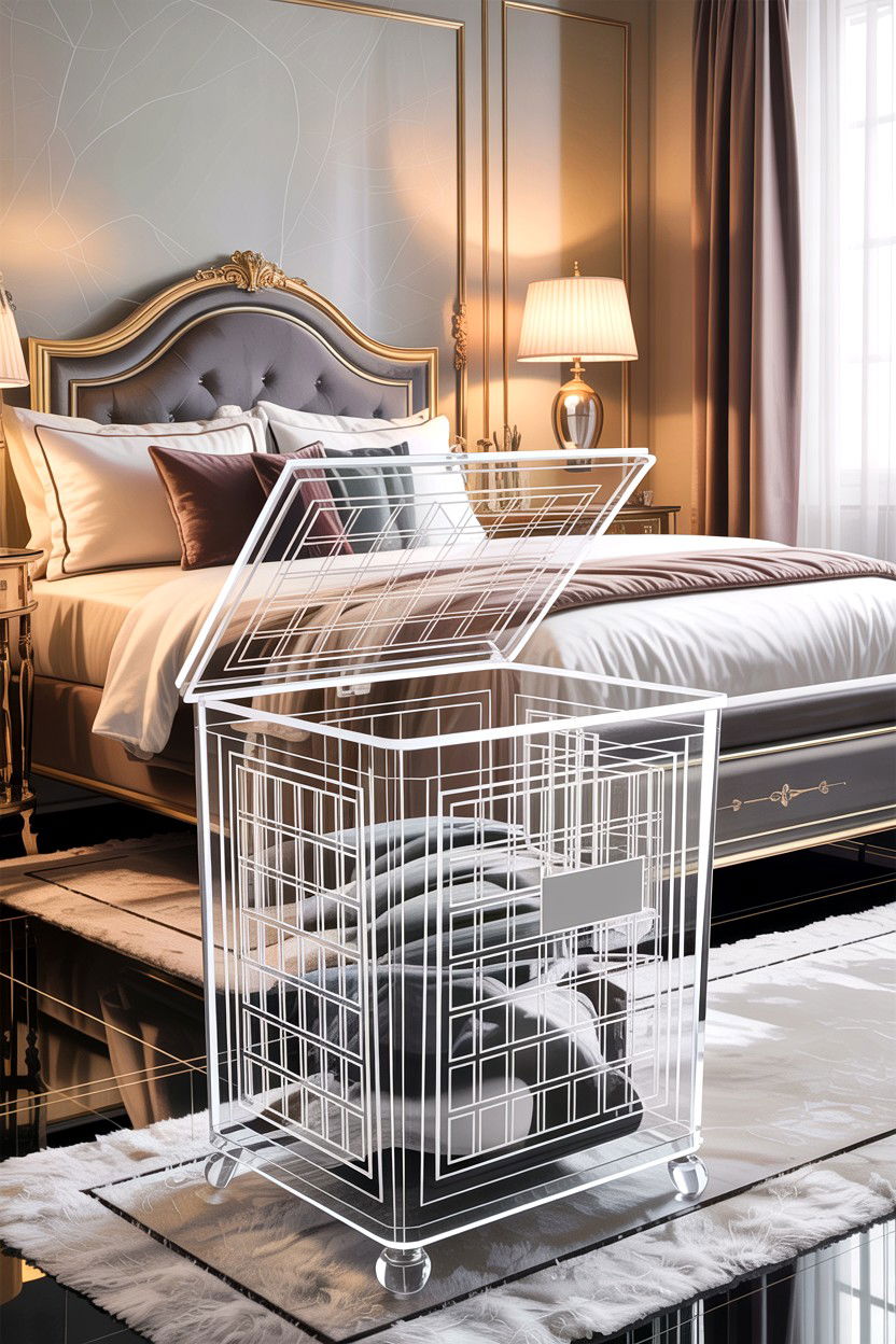 Modern Acrylic Hamper - 30 bedroom laundry baskets