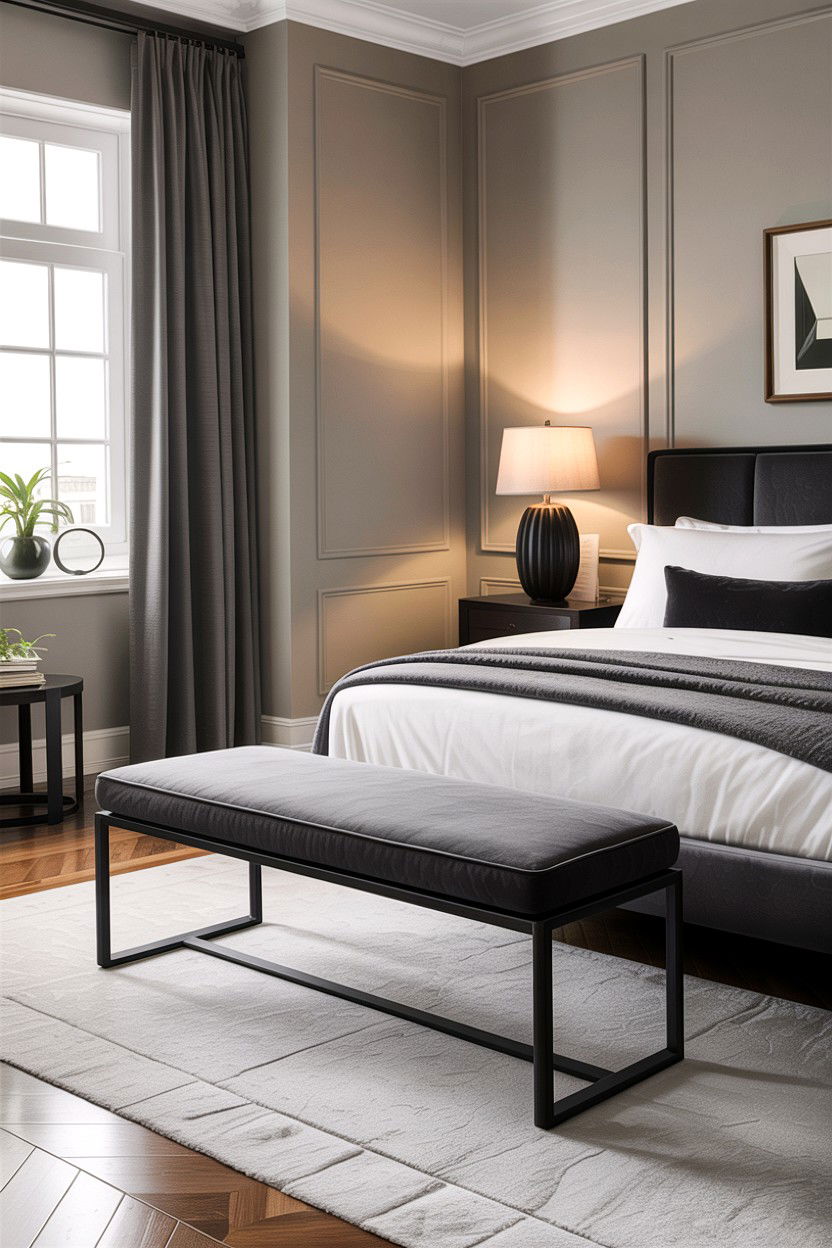 Modern Bedroom Bench - 30 bedroom upholstered benches