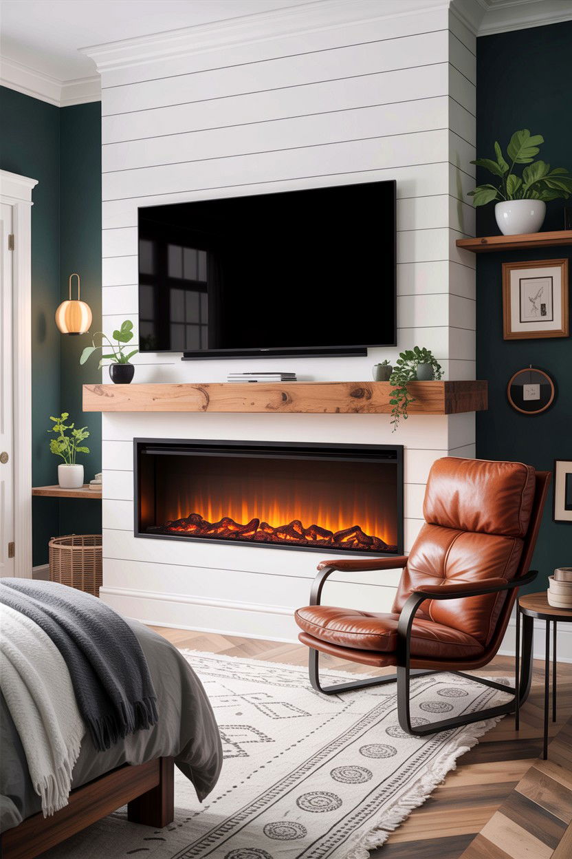 Modern Bedroom Fireplace - 30 empty nester bedroom ideas