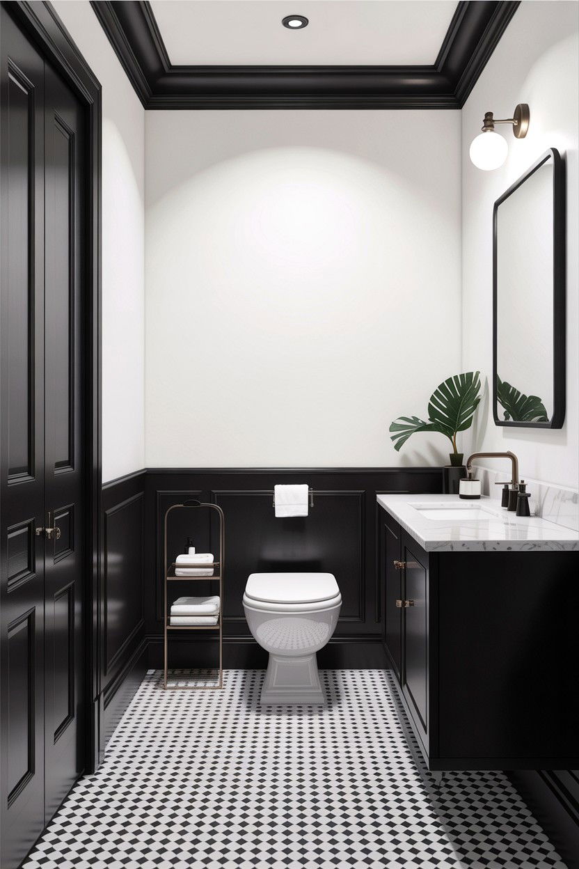 30 Bathroom Chair Rail Ideas for a Classic Look