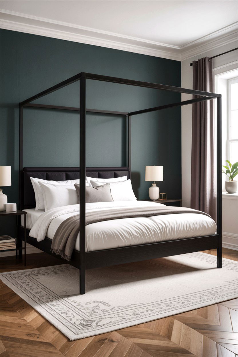 Modern Black Metal Canopy Bed - 30 canopy bed ideas