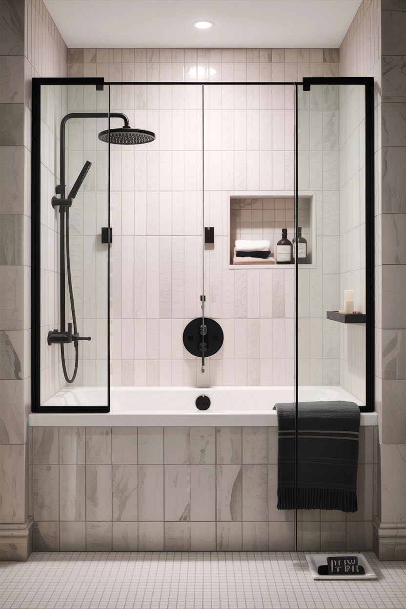 Modern Black Tub Hardware - 30 alcove tub ideas