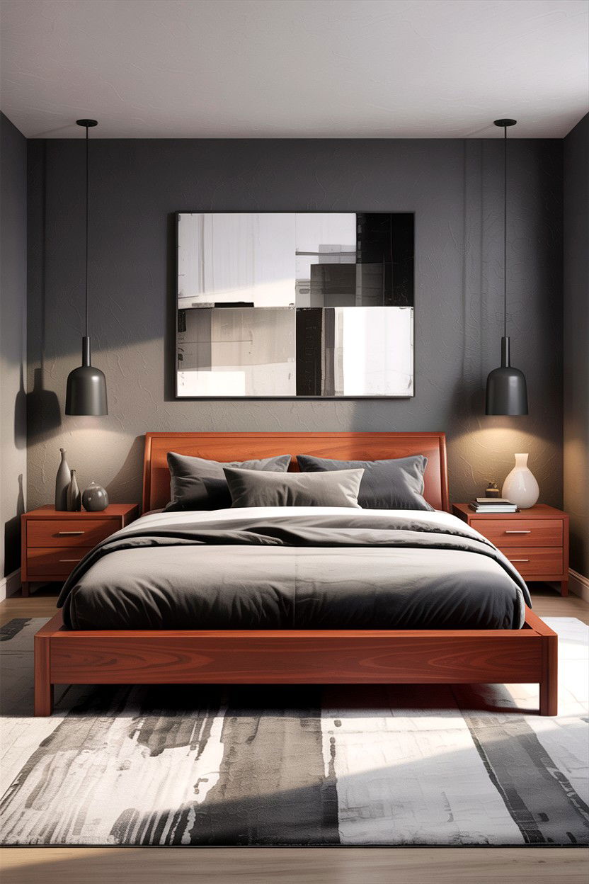 Modern Cherry Bedroom - 30 bedroom cherry furniture ideas