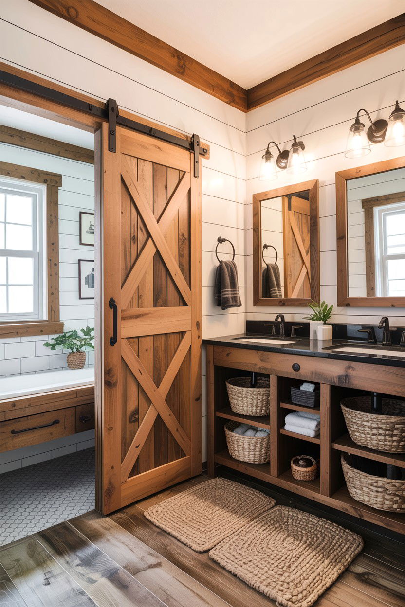 Modern Farmhouse Bathroom - 30 en-suite bathroom ideas