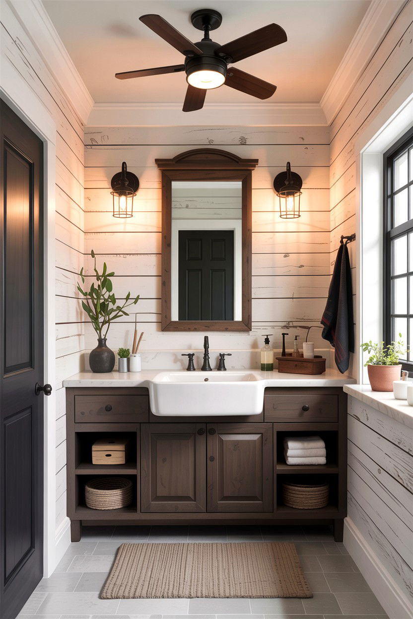 Modern Farmhouse Bathroom Fan - 30 bathroom ceiling fan ideas