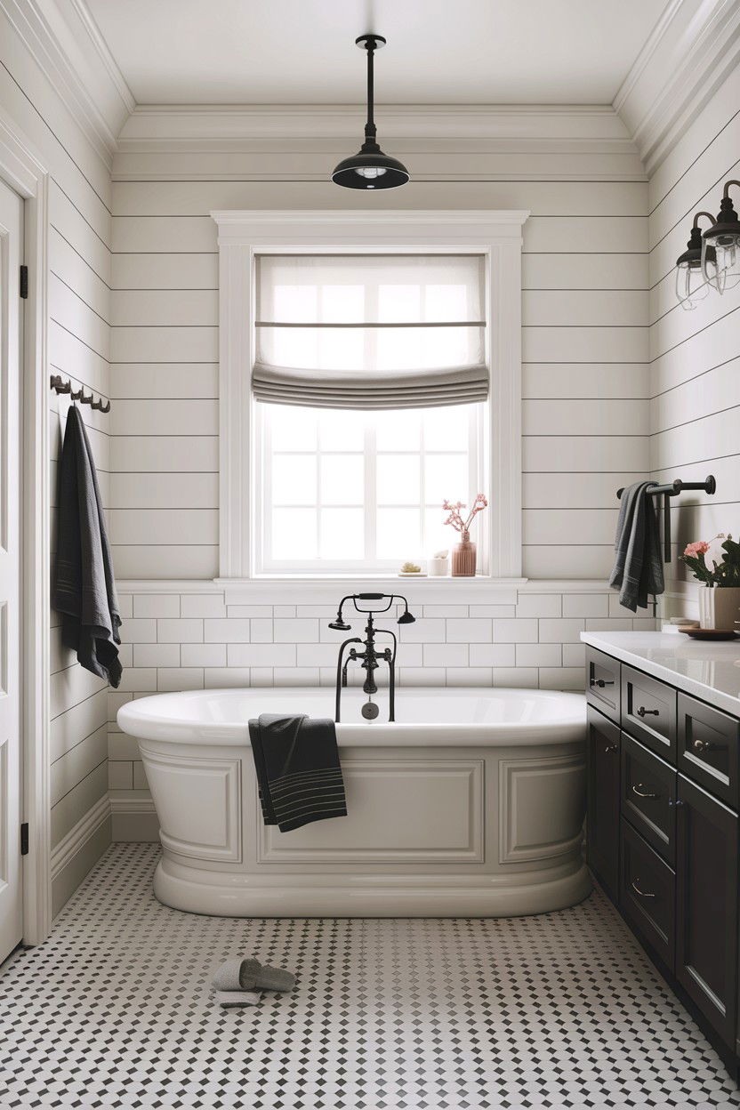 Modern Farmhouse Bathroom Tub - 30 alcove tub ideas
