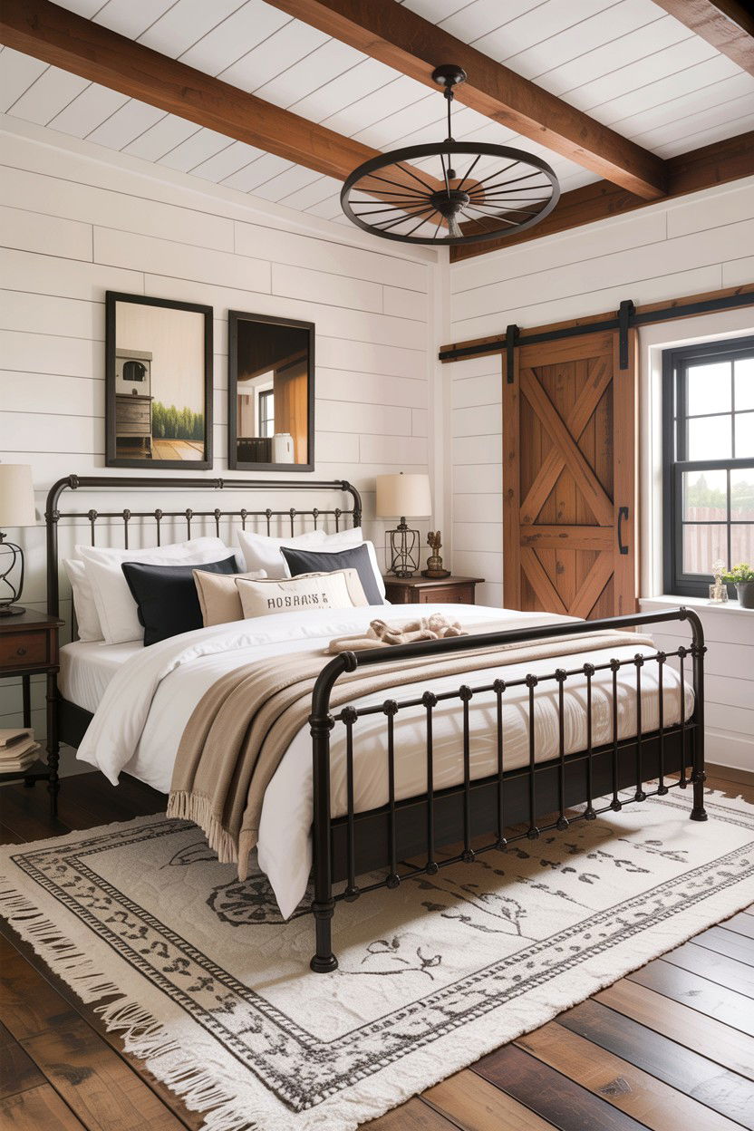 Modern Farmhouse Bedroom - 30 bedroom aesthetic ideas