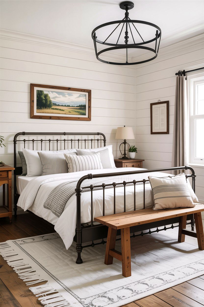 Modern Farmhouse Bedroom - 30 cozy bedroom ideas