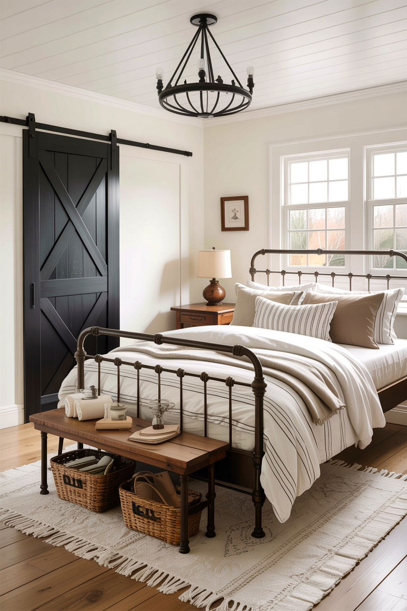 Modern Farmhouse Bedroom - 30 empty nester bedroom ideas