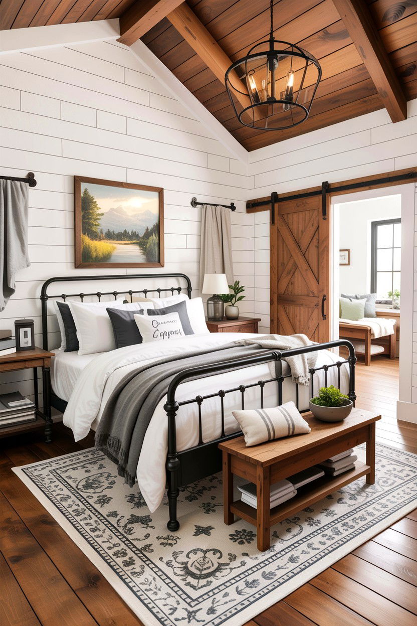Modern Farmhouse - 30 cottage bedroom ideas