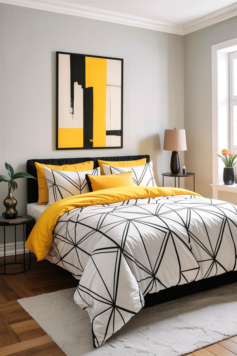 Modern Geometric Comforter - 30 bedroom comforter sets