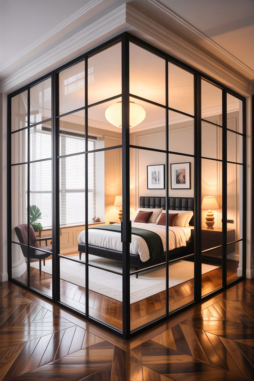 Modern Glass Door Bedroom - 30 bedroom glass doors