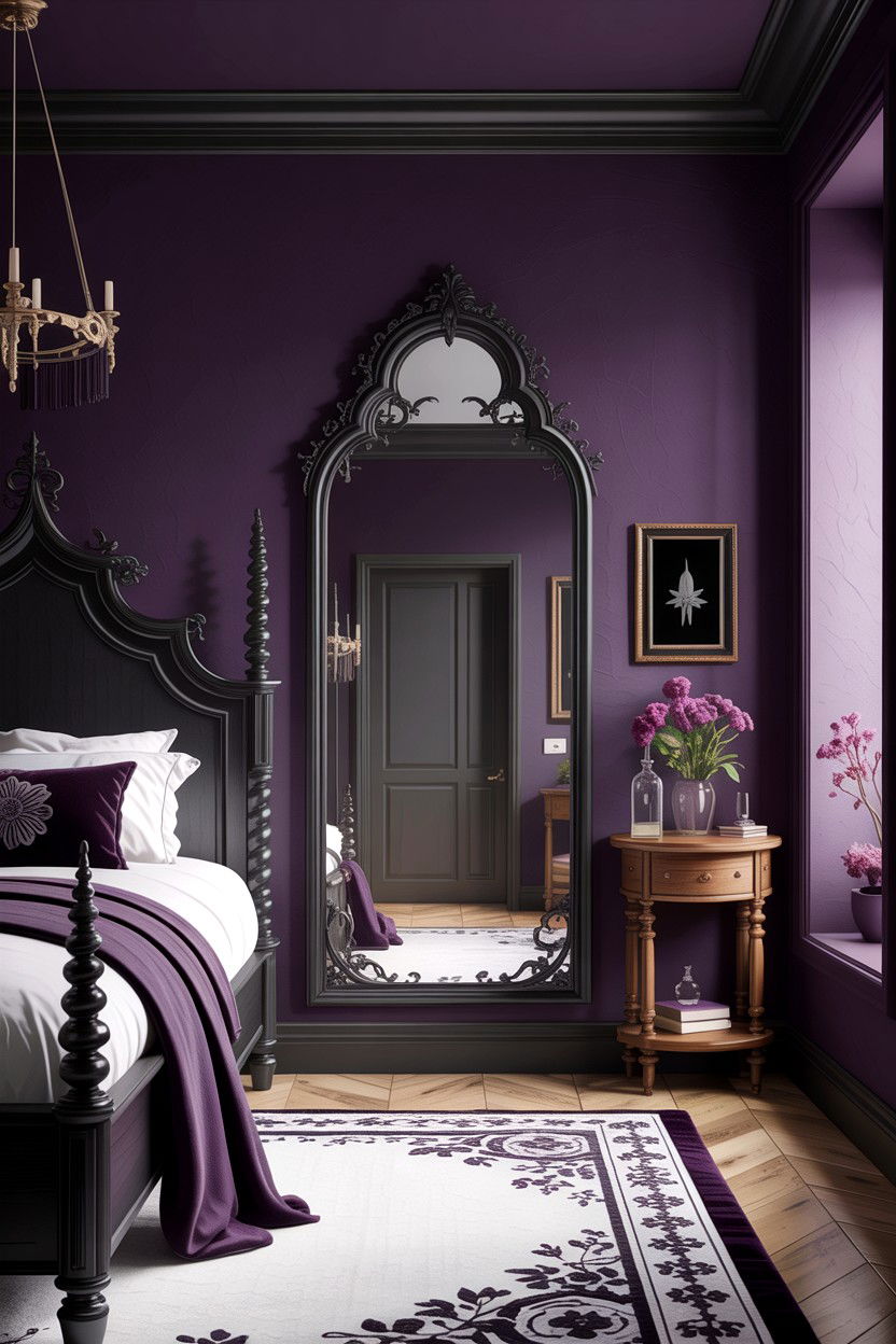 Modern Gothic Bedroom Decor - 30 dramatic bedroom ideas