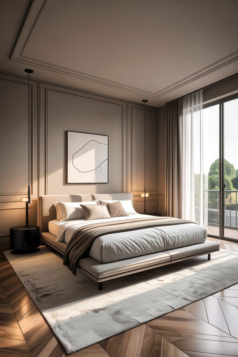 Modern Greige Bedroom - 30 greige bedroom ideas