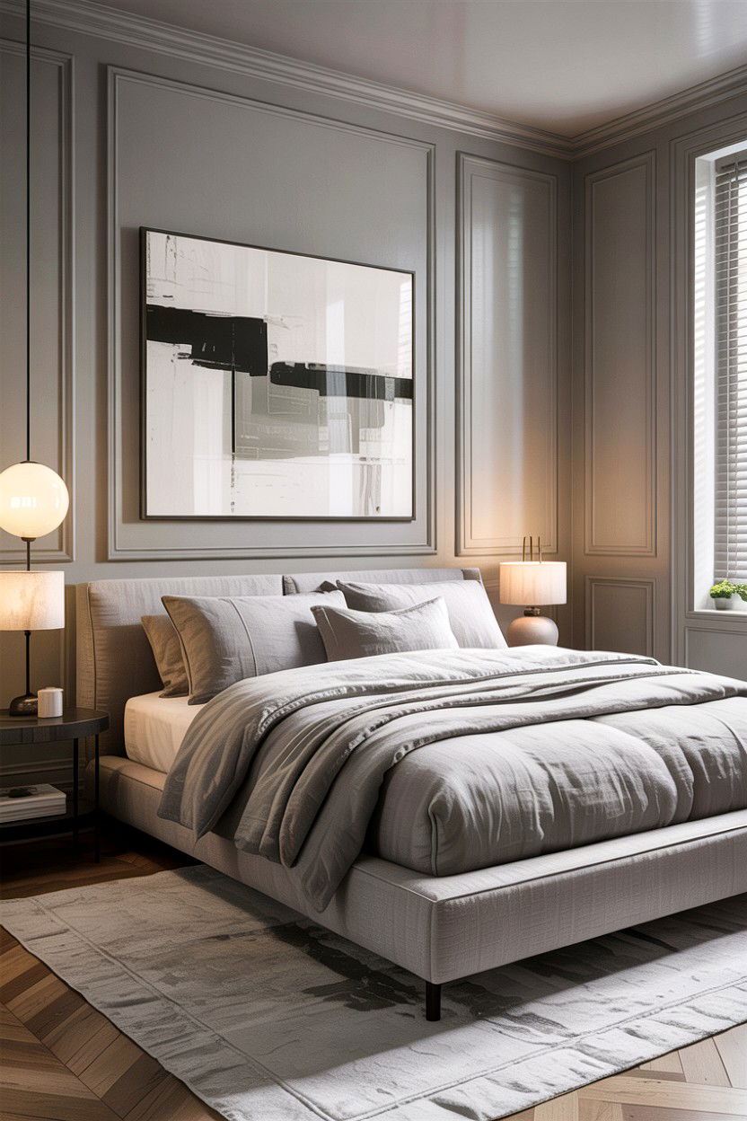 Modern Linen Bedroom - 30 linen bedroom ideas